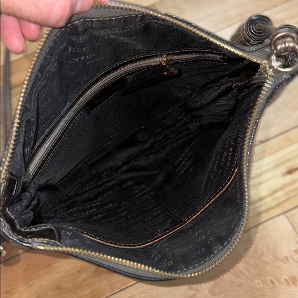 Kate Spade Silver/Bronze Leather Crossbody Bag - Picture 6 of 7